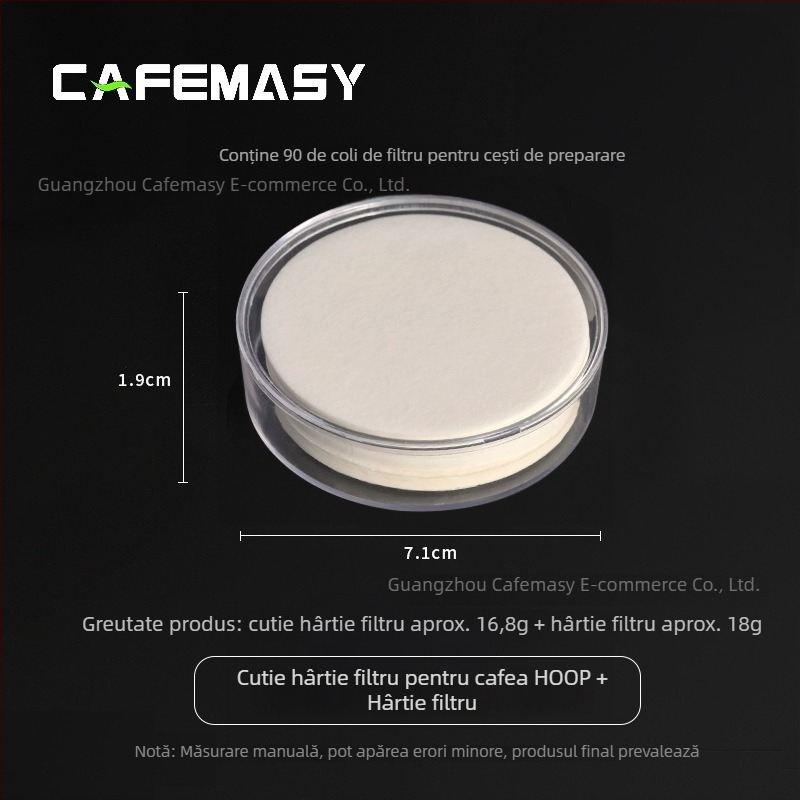 Filtru de cafea pentru pour-over — accesoriu pentru espresso cu extracție uniformă