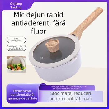 Oală mică de lapte din piatră Maifan, antiaderentă, pentru hrana bebelușilor, gătit lapte și tăiței, pentru uz casnic