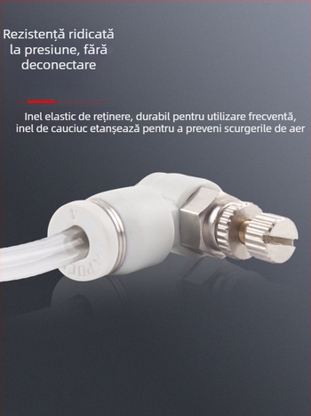 SL8-02 Cuplă pneumatică rapidă cu comutator, regulator de presiune a aerului și debit reglabil pentru cilindru