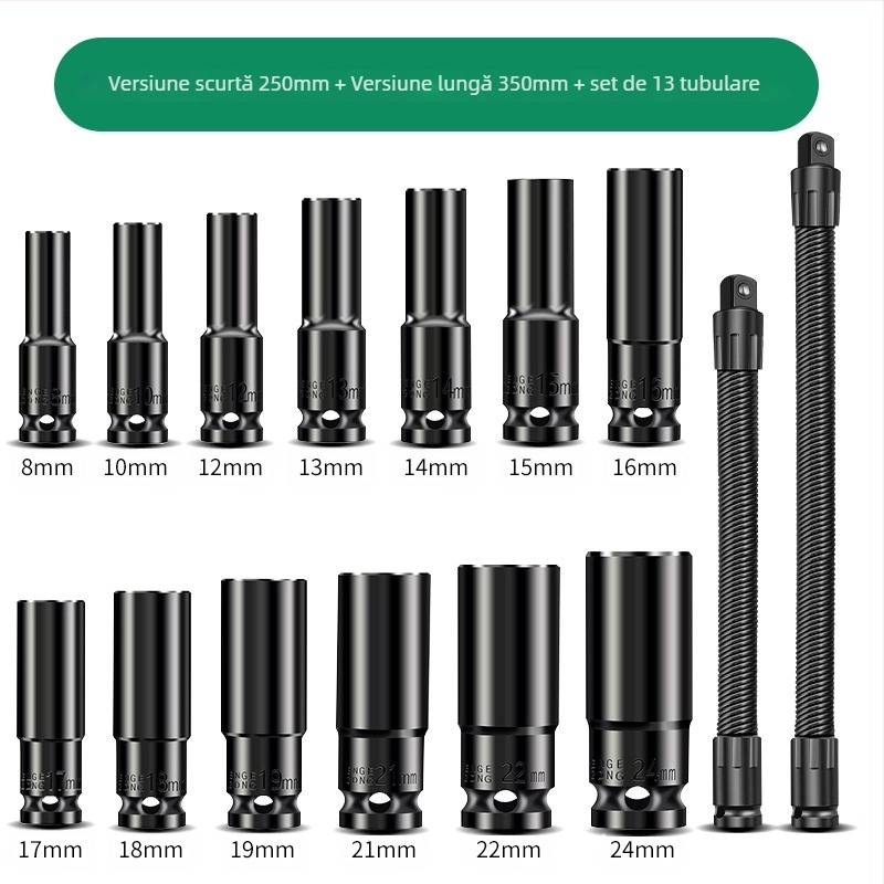 Baolian cheie electrică cu ax flexibil, conector prelungitor și adaptor universal 1/2 inch