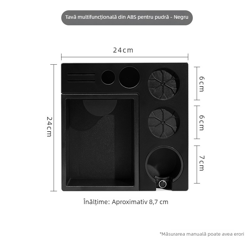 Set multifuncțional de cafea în stil italian: knock box și tamper, cu distribuție a pulberii și unealtă de tamping