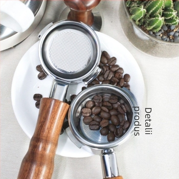 Novare mâner portafiltru fără fund pentru espresso, 58 mm, oțel inoxidabil, reglabil