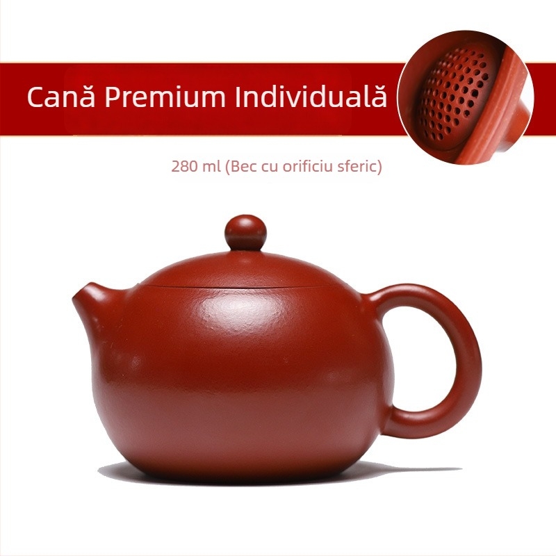 Ceainic autentic din lut purpuriu Yixing, personalizabil, set de ceai realizat manual
