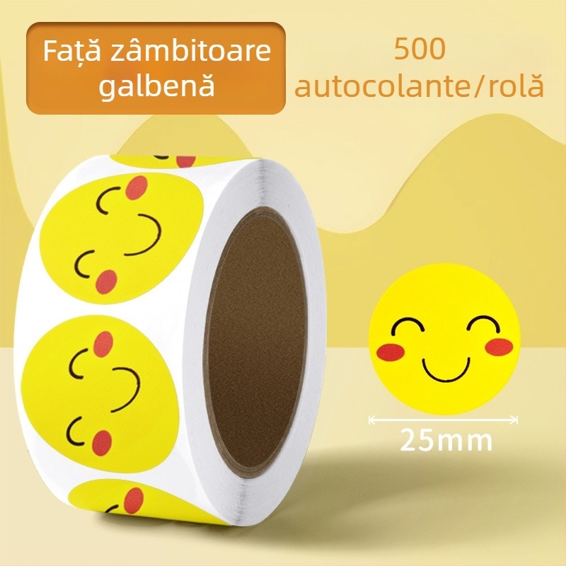Stickere de recompense pentru copii cu floare roșie mică – încurajare în grădiniță, autocolante drăguțe autoadezive