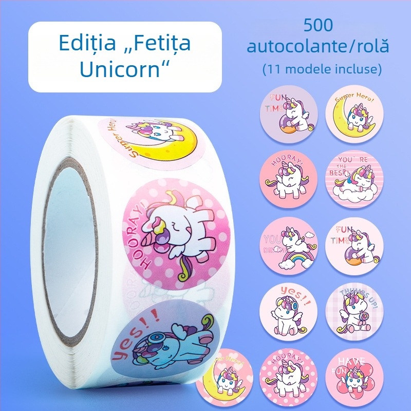 Stickere de recompense pentru copii cu floare roșie mică – încurajare în grădiniță, autocolante drăguțe autoadezive
