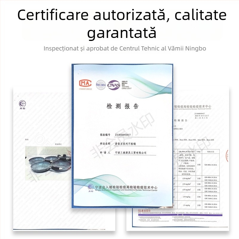 Oală de lapte cu piatră Maifan, cutie color, oală de supă cu mâner unic, neaderentă din aliaj de aluminiu, dublu fund, îngroșată, oală pentru tăiței și supă, diametru 18/20 cm