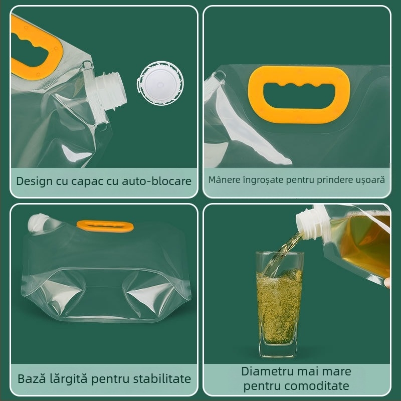 Pungă mare, de unică folosință, cu gură de turnare, pentru ambalarea berii, a supei de hot pot și a apei potabile în aer liber