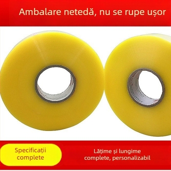 Bandă de sigilare pentru mașini de ambalat, lățime 4,5–5,5 cm, lungime 1000 m, aderență înaltă, bandă de ambalare transparentă