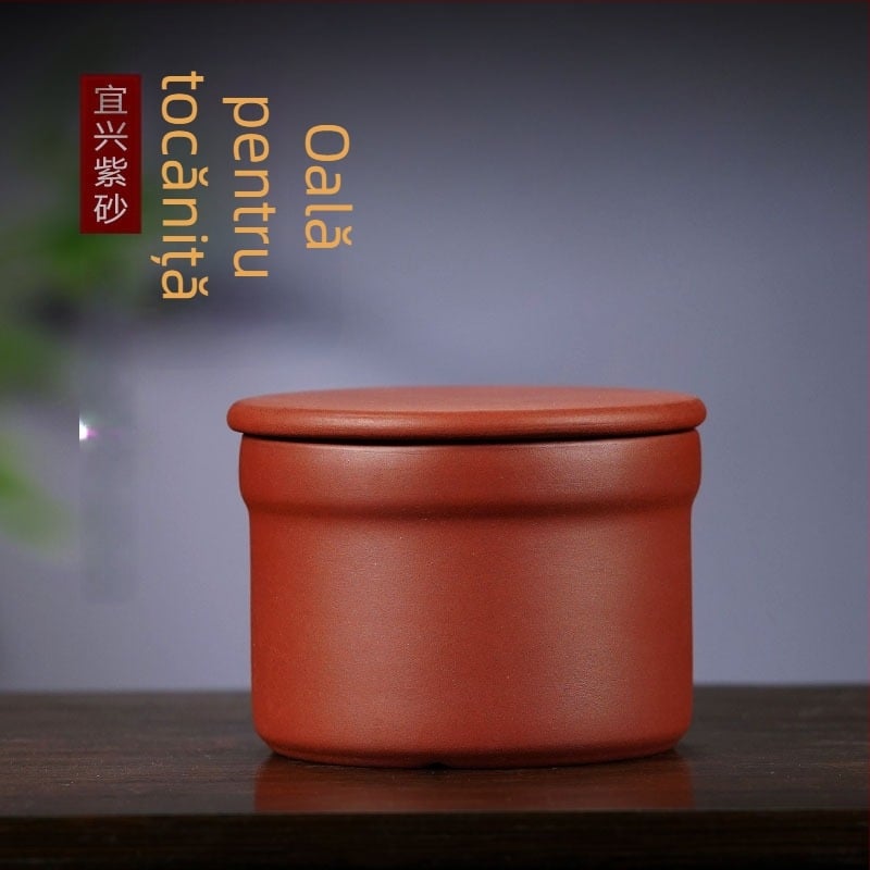 Oală ceramică din lut mov Yixing Zisha, pentru gătit la bain-marie, caserolă pentru supe Bird's Nest