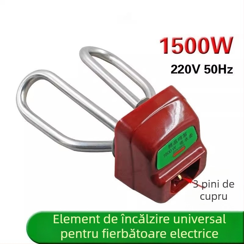 Set de accesorii pentru fierbător electric din oțel inoxidabil, protecție împotriva uscării, 1500W — conductă de încălzire, tijă de încălzire și nucleu de încălzire
