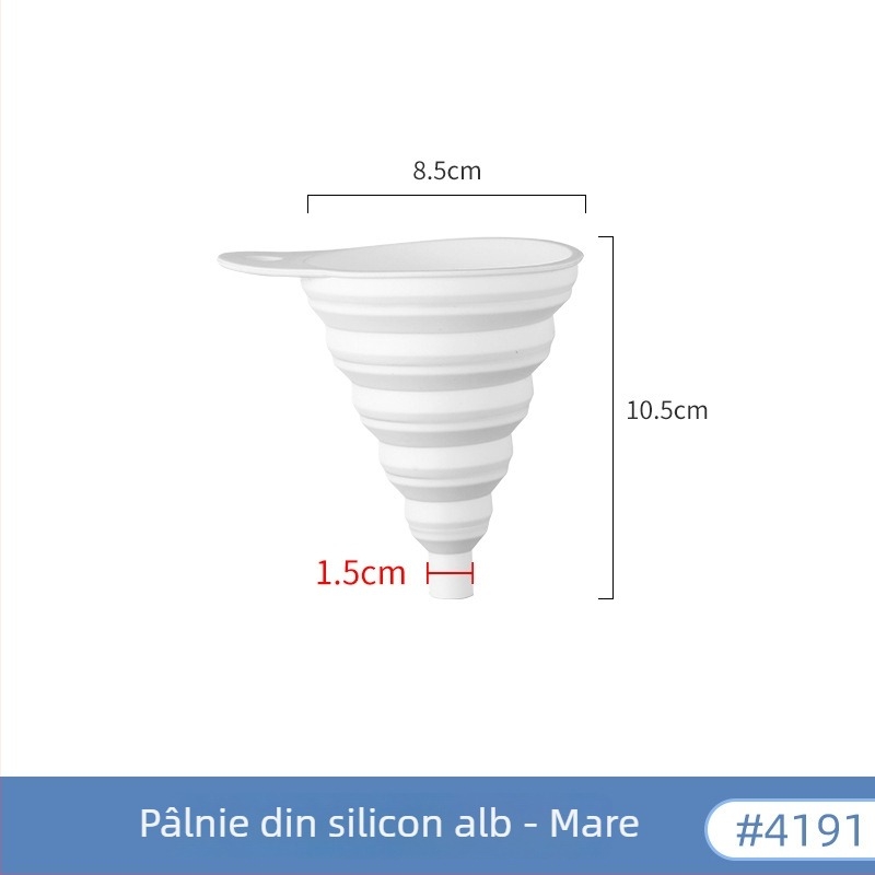 Mini pâlnie din oțel inoxidabil, diametru mic, pentru ulei și lichide în bucătărie