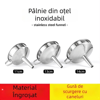 Pâlnie din oțel inoxidabil cu ecran separator pentru filtrarea uleiului, apei și lichiorului