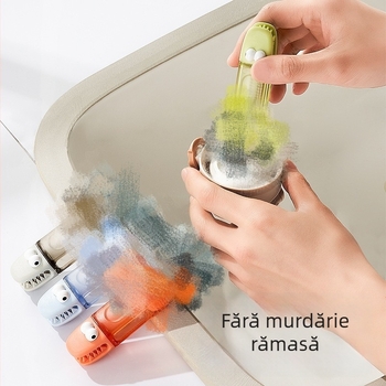 Perie de curățare patru în unu pentru pahare cu capac și caneluri; perie pentru sticle termoizolate, biberon și pai