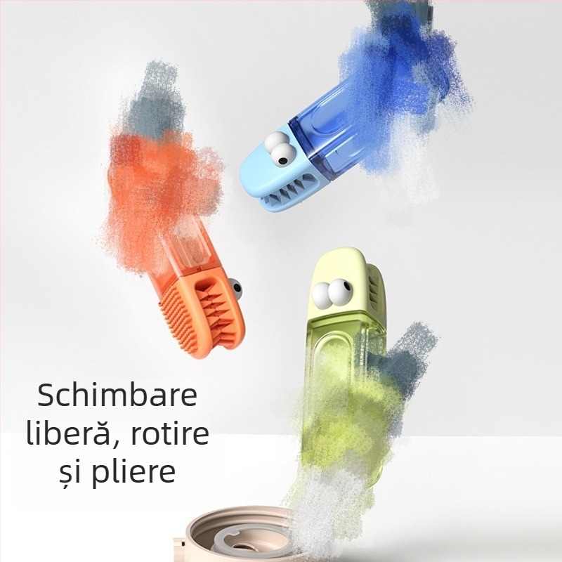 Perie de curățare patru în unu pentru pahare cu capac și caneluri; perie pentru sticle termoizolate, biberon și pai