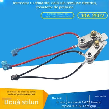Comutator de control al temperaturii cu limitator cu fir pentru oală sub presiune electrică, contacte placate cu argint, compatibil cu mai multe mărci