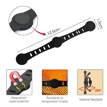 Cârlig magnetic din silicon pentru fixarea hârtiei de copt în friteza cu aer