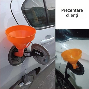 Pâlnie de alimentare cu țeavă curbată, fără mâini, cu filtru, diametru mare, pentru benzină și ulei de motor, pentru mașini și motociclete