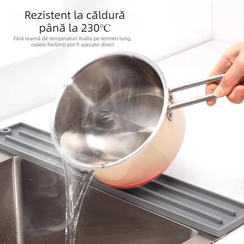 Padă din silicon antiaderent pentru capacul oalei, pentru blat — rezistentă la temperaturi înalte, multifuncțională, izolație termică