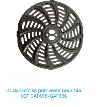 Tavă de înlocuire pentru friteuza cu aer Gourmia GAF698/GAF686 de 6QT, cu strat antiaderent