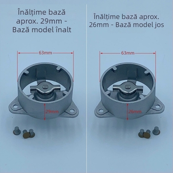 Accesorii de întreținere pentru mașina de pâine: bază pentru interiorul recipientului și bază pentru cuva de amestecare