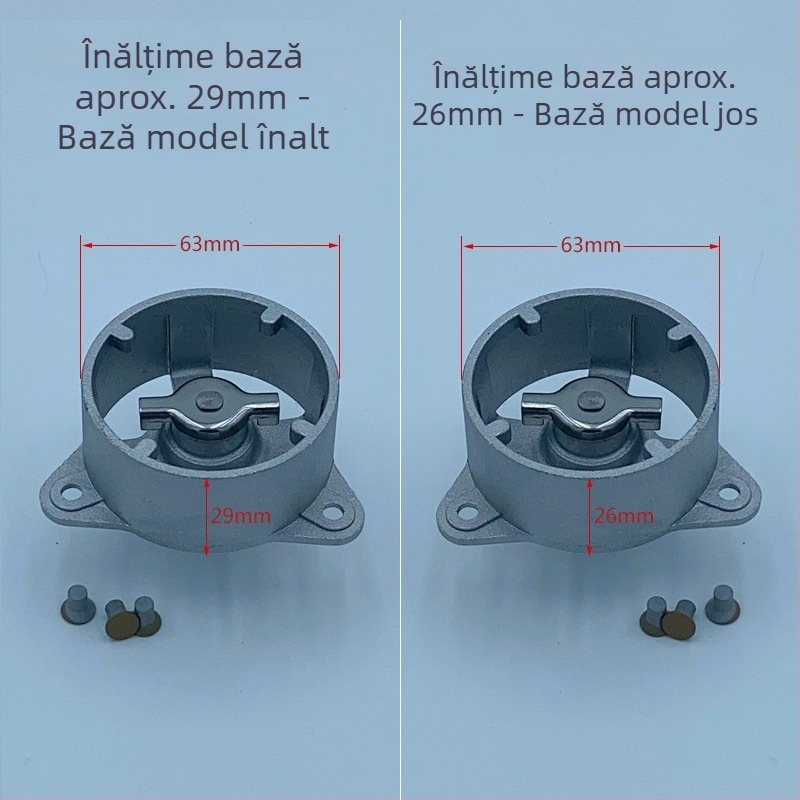 Accesorii de întreținere pentru mașina de pâine: bază pentru interiorul recipientului și bază pentru cuva de amestecare
