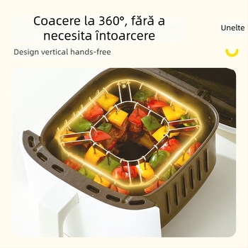Gril din oțel inoxidabil 304 pentru friteuză cu aer – pentru carne și frigărui