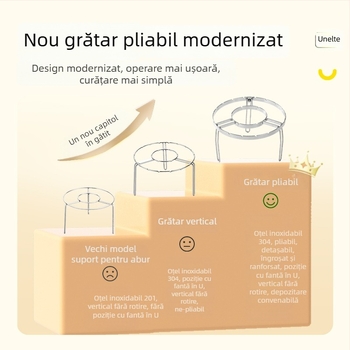 Gril din oțel inoxidabil 304 pentru friteuză cu aer – pentru carne și frigărui