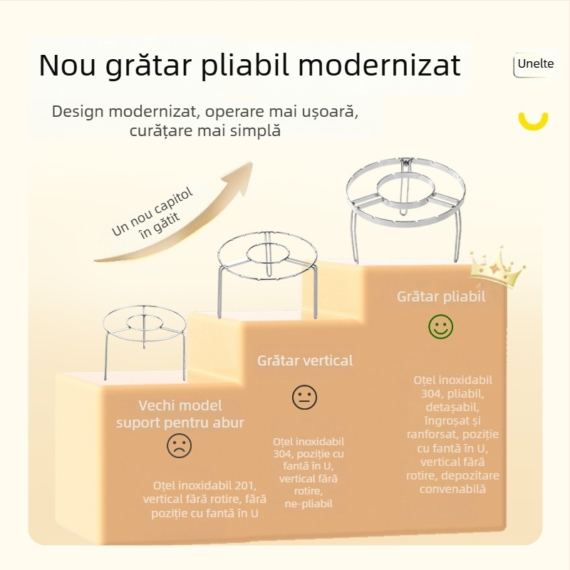 Gril din oțel inoxidabil 304 pentru friteuză cu aer – pentru carne și frigărui