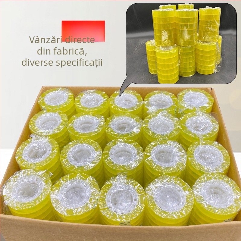Bandă de birou și florală, lățimi 0.8 cm și 1.8 cm, set cu benzi mici în cutie
