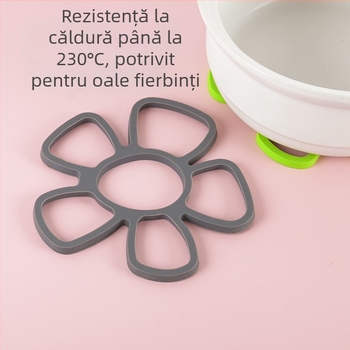 Suport de masă din silicon, de calitate alimentară, rezistent la temperaturi înalte, suport gros pentru oale și căni, covoraș izolant termic pentru masă