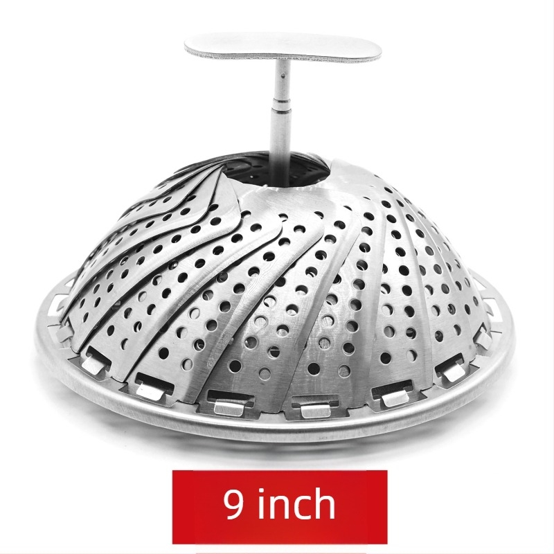 MARX Set de aburi din oțel inoxidabil, multifuncțional, cu mâner extensibil, coș de aburi pliabil și rafturi telescopice pentru aburi