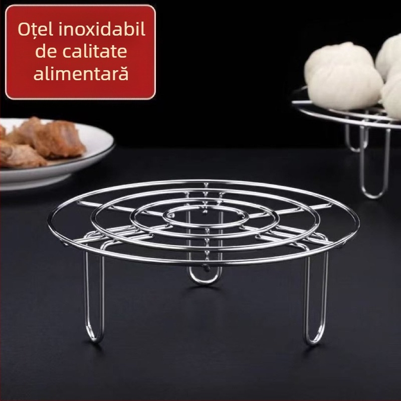 Raft de abur din oțel inoxidabil alimentar, pentru uz casnic, înălțime mică, suport pentru ouă și chifle la mic dejun