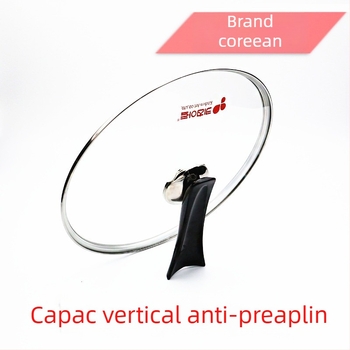 Capac de sticlă Kitchen-Art pentru oală, vertical, anti-vărsare, transparent, Piatră Maifan, dimensiuni 28/30/32/34 cm