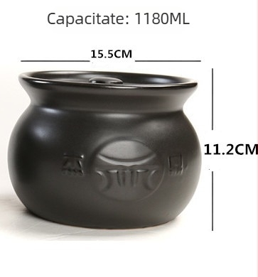 Oală ceramică pentru supe și tocănițe, rezistentă la temperaturi înalte, pentru gătit deasupra flăcării deschise