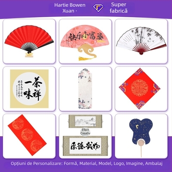 Semn de carte din hârtie de orez, stil antic, DIY scris de mână, cu ciucuri