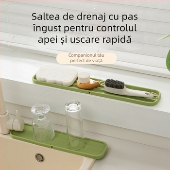 Covoraș din silicon pentru depozitarea capacelor – suprafață antiderapantă, izolație termică pentru blat, capaci, tocătoare și scurgere