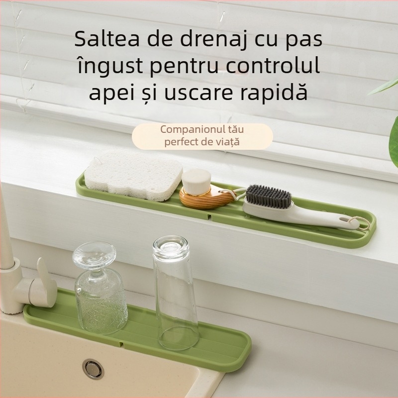 Covoraș din silicon pentru depozitarea capacelor – suprafață antiderapantă, izolație termică pentru blat, capaci, tocătoare și scurgere