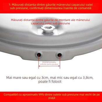 Set universal de mâneri pentru oală sub presiune – mâneri de capac din aliaj de aluminiu pentru modele clasice