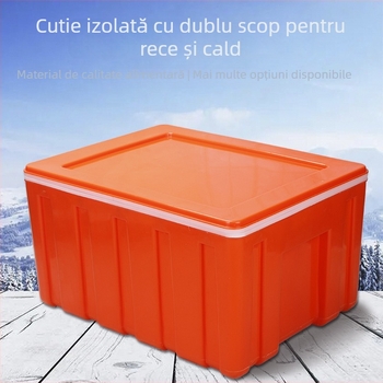 Cutie izolată de 6L pentru alimente – plastic, menține cald/rece, pentru tarabe stradale și livrări la pachet, potrivită pentru chifle pe abur și orez.