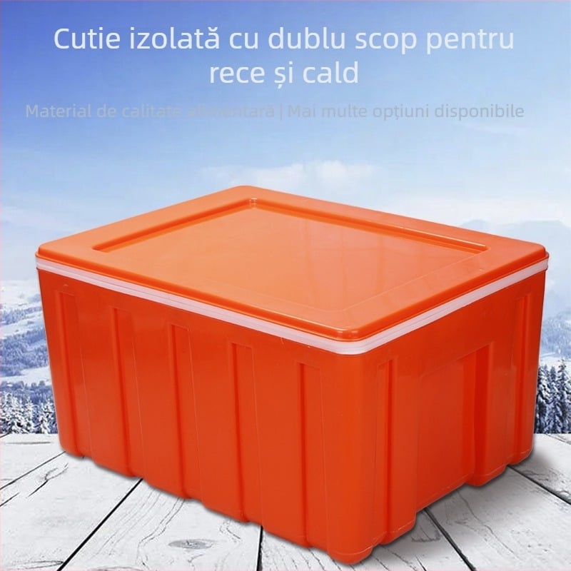 Cutie izolată de 6L pentru alimente – plastic, menține cald/rece, pentru tarabe stradale și livrări la pachet, potrivită pentru chifle pe abur și orez.