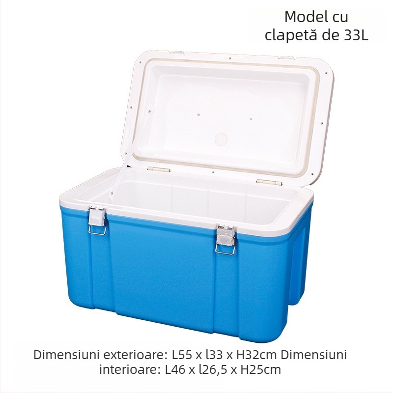 Cutie izolată de 6L pentru alimente – plastic, menține cald/rece, pentru tarabe stradale și livrări la pachet, potrivită pentru chifle pe abur și orez.