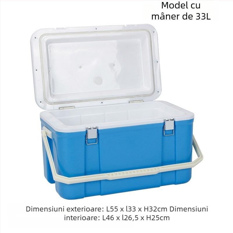Cutie izolată de 6L pentru alimente – plastic, menține cald/rece, pentru tarabe stradale și livrări la pachet, potrivită pentru chifle pe abur și orez.