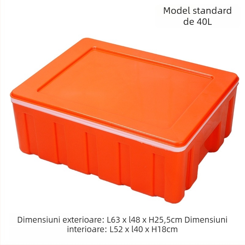 Cutie izolată de 6L pentru alimente – plastic, menține cald/rece, pentru tarabe stradale și livrări la pachet, potrivită pentru chifle pe abur și orez.