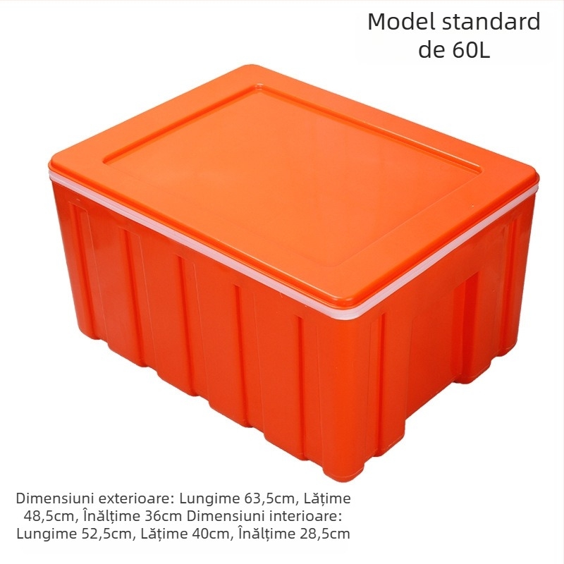 Cutie izolată de 6L pentru alimente – plastic, menține cald/rece, pentru tarabe stradale și livrări la pachet, potrivită pentru chifle pe abur și orez.