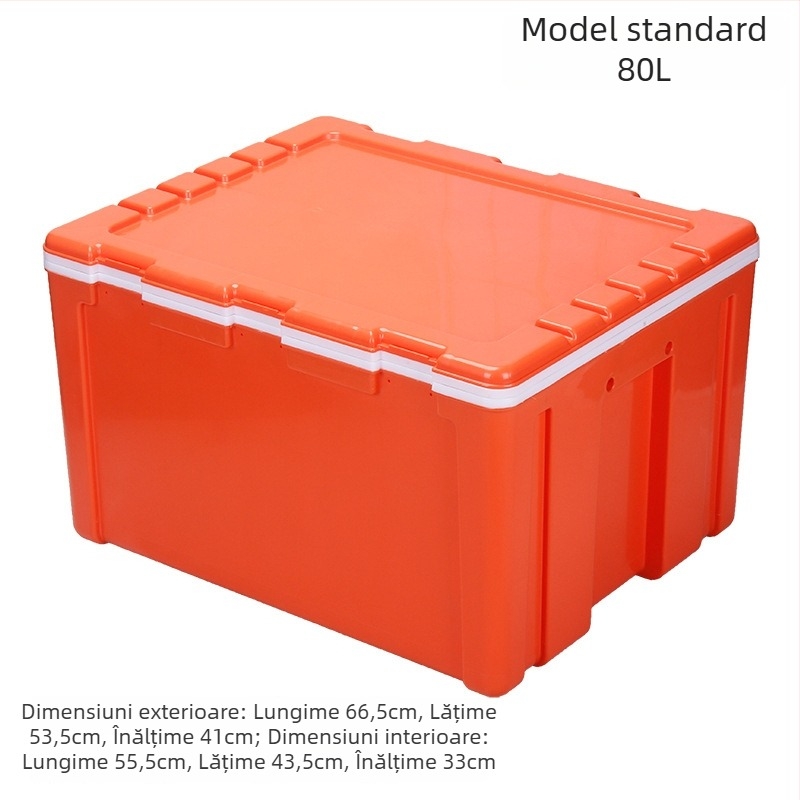 Cutie izolată de 6L pentru alimente – plastic, menține cald/rece, pentru tarabe stradale și livrări la pachet, potrivită pentru chifle pe abur și orez.