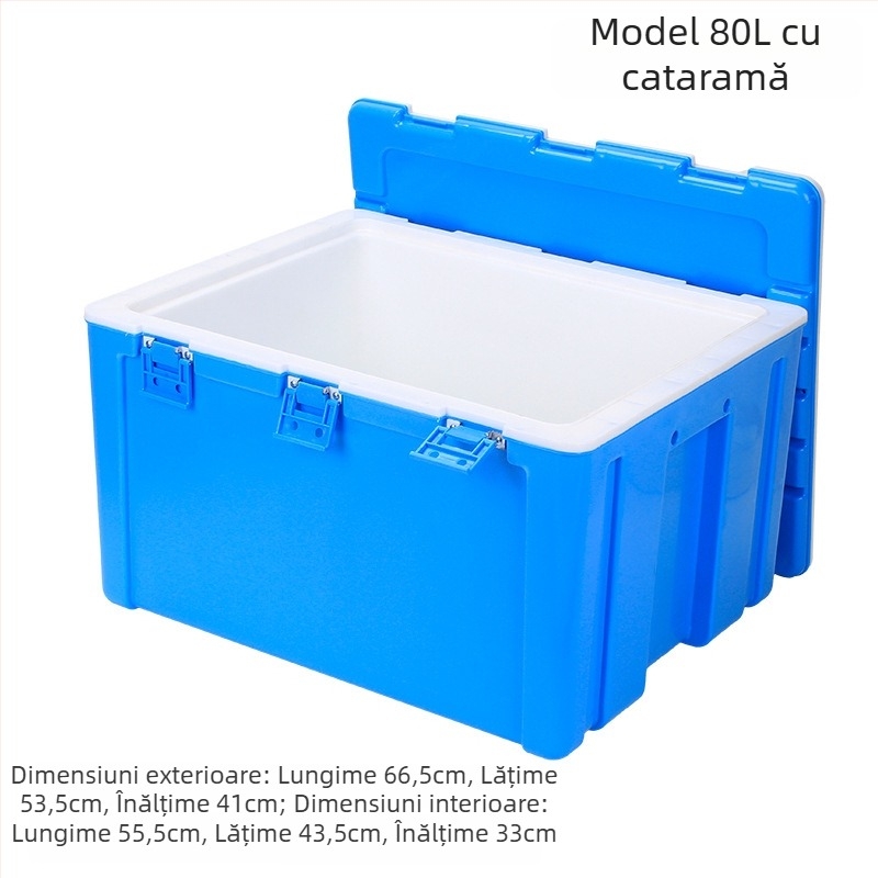 Cutie izolată de 6L pentru alimente – plastic, menține cald/rece, pentru tarabe stradale și livrări la pachet, potrivită pentru chifle pe abur și orez.