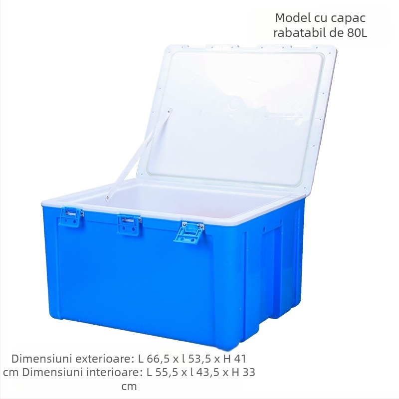 Cutie izolată de 6L pentru alimente – plastic, menține cald/rece, pentru tarabe stradale și livrări la pachet, potrivită pentru chifle pe abur și orez.
