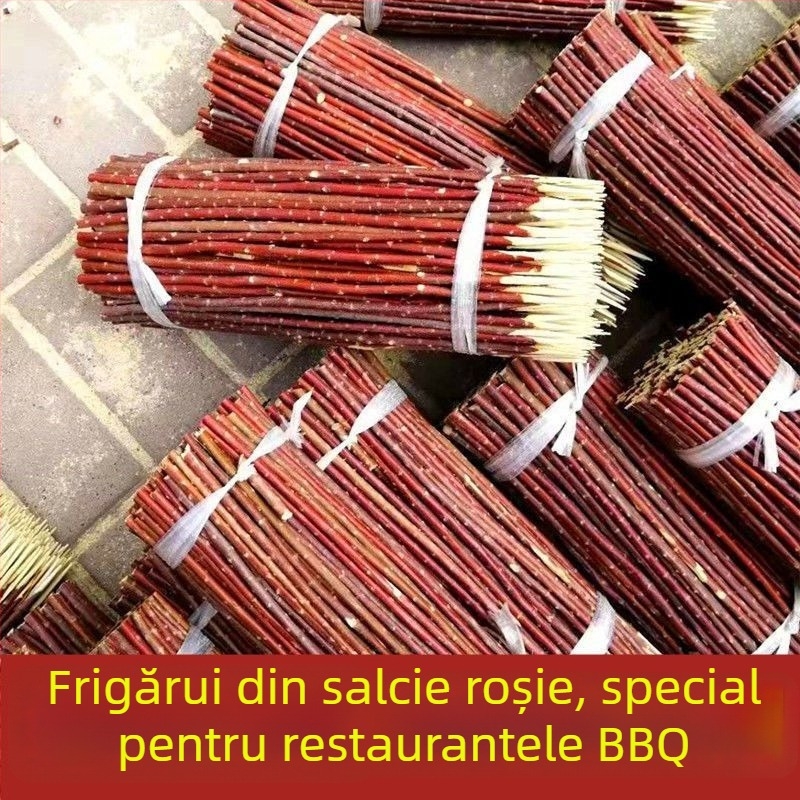 Frigărui pentru grătar din salcie roșie, ecologice, pentru camping și mese, de înaltă clasă