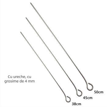 Frigărui din oțel inoxidabil, grosime 4 mm, pentru porc, miel și rață