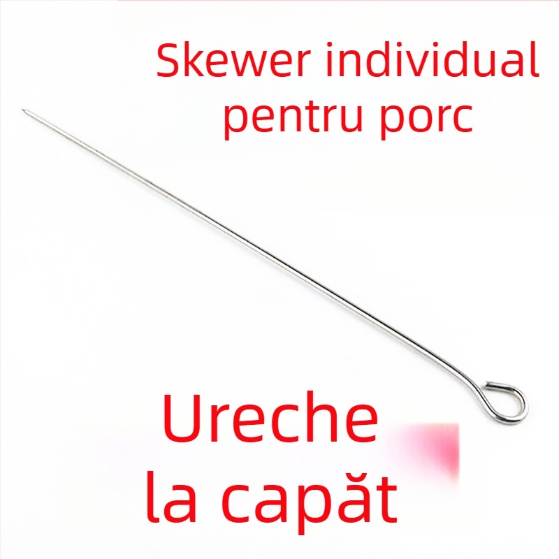 Frigărui din oțel inoxidabil, grosime 4 mm, pentru porc, miel și rață